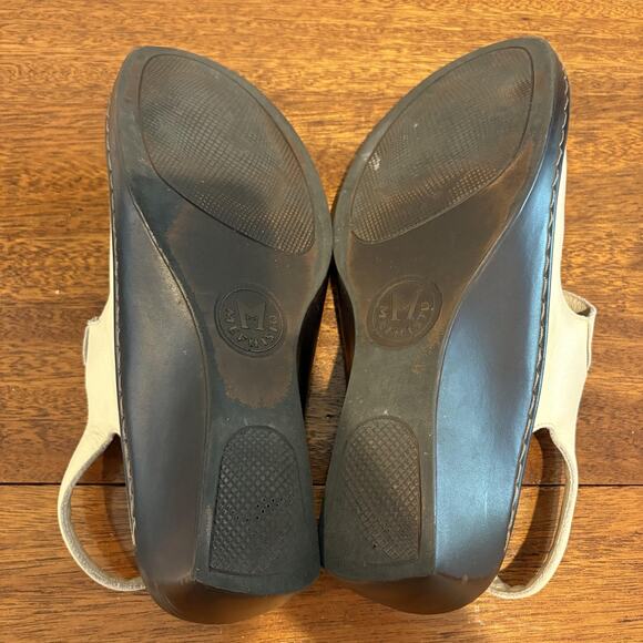 Mephisto Mobils Sandals Womens 10.5 Size 41 EU Leather Wedge Comfort Hook & Loop - Picture 10 of 11